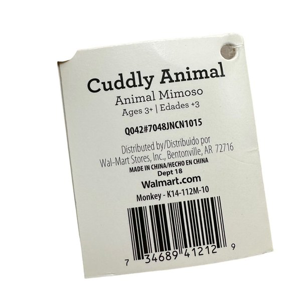 Kellytoy Monkey Be Mine Valentines Day Tan Heart Stuffed Animal Plush Toy - Picture 4 of 10